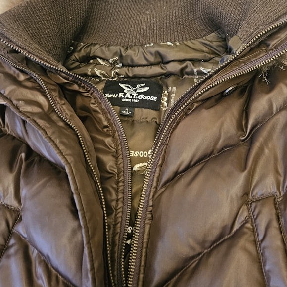 Brown Puffer Jacket - Picture 3 of 3